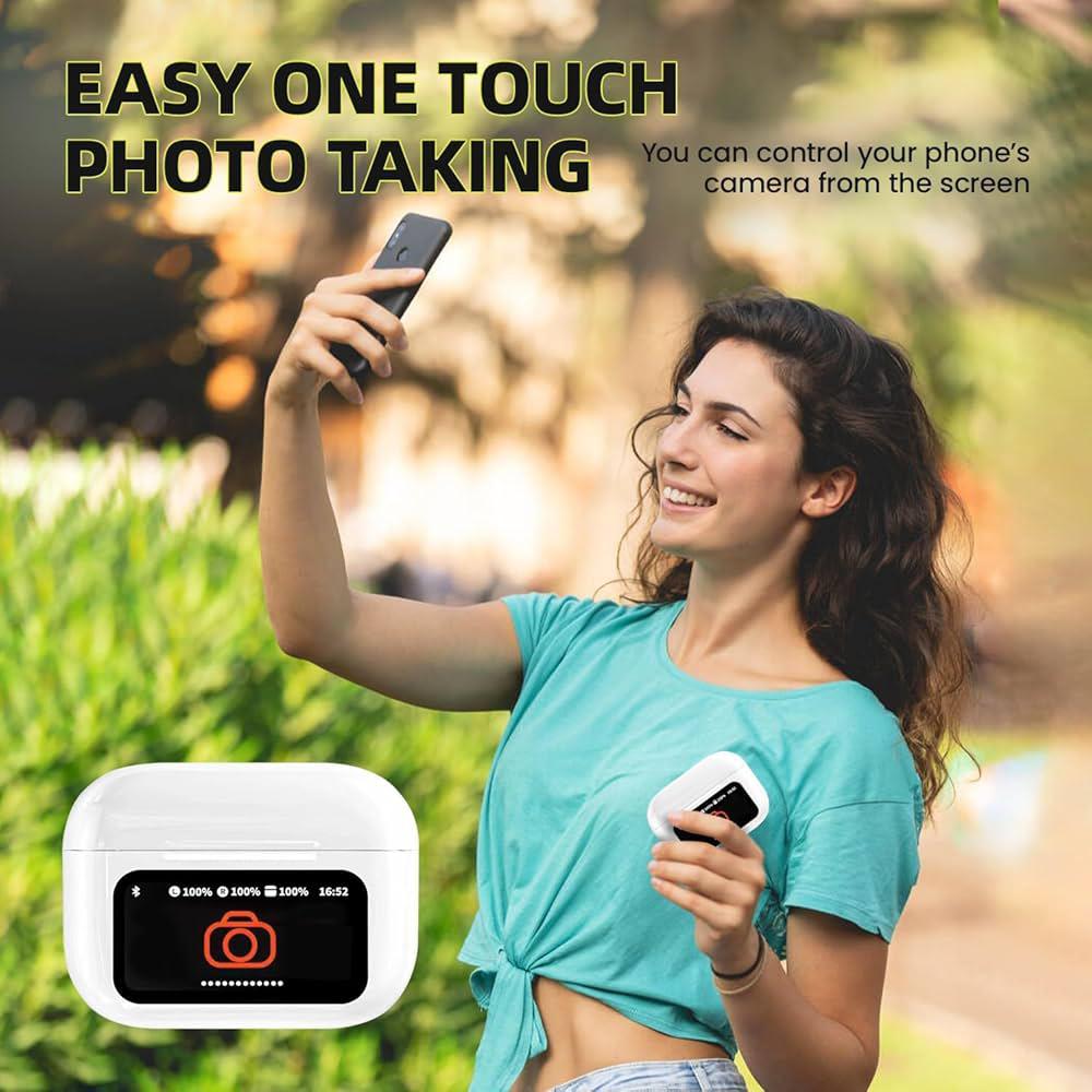 TWS Earbuds with Smart Display Case