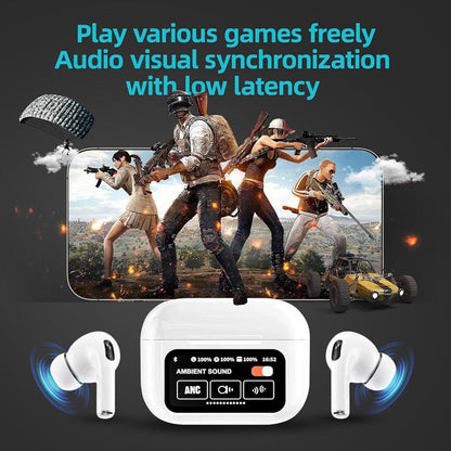 TWS Earbuds with Smart Display Case