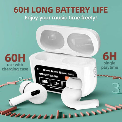 TWS Earbuds with Smart Display Case