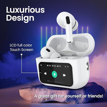 TWS Earbuds with Smart Display Case